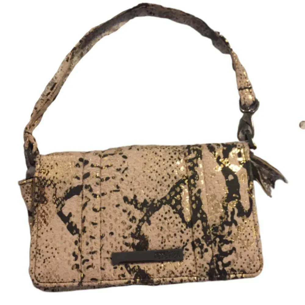 💼🐍 Kenneth Cole Reaction Faux Snakeskin Minibag / Wristlet! 🐍💼